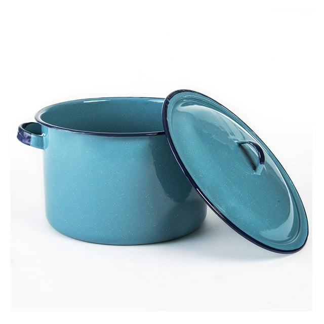 Olla Recta 24 cm Peltre con Tapa y Asas Inducción 7.7 Lts Cinsa