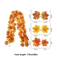 thumbnail image 3 of chaungfeng Artificial Maple Leaf Garland,69" Halloween Thanksgiving Foliage Hanging Vines - Fake Ivy,for Wedding Party Garden,Home,Dining Table Decoration,Wall,Fireplace, 3 of 8