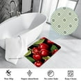Cherry Polyester NonSlip Machine Washable Floor Carpet Chair Mat Floor