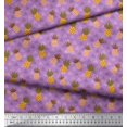 thumbnail image 2 of Soimoi Polyester Crepe Fabric Tree & Pine Fruits Print Fabric by The Yard 42 Inch Wide, 2 of 3