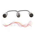 thumbnail image 4 of XLR Splitter Adapter,30cm XLR Female Jack To Dual Male Head Splitter Adapter Audio Mic Extension Cable For, 4 of 8
