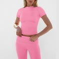 thumbnail image 4 of Traje de pantalón ancho y camisa deportiva elegante de color liso para mujer: conjunto informal y formal con tejido cómodo, tallas reales: tallas S-XXL, 4 of 8