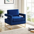 Meridian Furniture Inc Noah Velvet Accent Chair