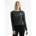 thumbnail image 2 of Salty Crew Women's Tippet Skimmer Long Sleeve Tee T-Shirt in Vintage Black (X-Large, Vintage Black), 2 of 3