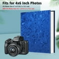 thumbnail image 4 of Fintie Large Ocean Marble Memory Photo Album with Premium Vegan Leather Cover 4" x 6" Photos, Blue, 4 of 9