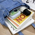 thumbnail image 4 of Jiibva Vintage Denim Splicing Shoulder Bag For Women Fashion Bags Casual Large Capacity Canvas Tote Underarm Shopper Bag, 4 of 7