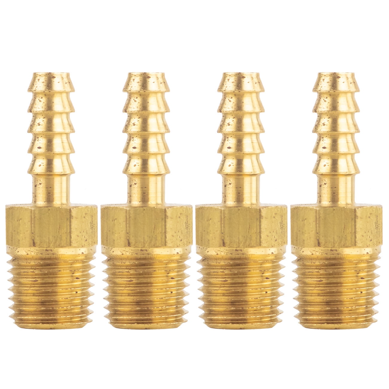 Brass Hose Barbs 1/4" Male NPT for 1/4" ID Hoses Barbed Fitting Air