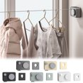 thumbnail image 1 of Tendedero retráctil Wenhai Soporte de pared para interiores | Aluminio ABS ajustable para alta resistencia | Diseño de cuerda doble | Se extiende 13.8 pies | Soporta 62 libras | Línea de secado de, 1 of 3