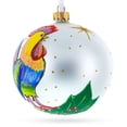 thumbnail image 2 of Colorful Rooster Glass Ball Christmas Ornament 4 Inches, 2 of 4