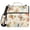 Butterfly with Flower, variant on 3 Ring Zipper Binder with Shoulder Strap Waterproof Trapper Keeper 2 Inch D-Ring 500 Sheets Capacity, Pink Leopard