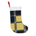 thumbnail image 3 of Flannel Christmas Stocking 17.7×11×7in Soft And Light Touch Good Socks Splicing Design Can Be Used For Hanging Argyle Plaid Cornflowerblue_4, 3 of 8