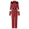 thumbnail image 5 of guisaled One Piece Snowsuit Women Onesie Ski Suit Outdoor Sports Waterproof Windproof Snow Suit Fur Collar Warm Insulated Ski Jumpsuit Coat, 5 of 8