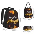 thumbnail image 2 of Disketp Happy Thanksgiving 1 Mochila Estampada de Gran Capacidad con Lonchera y Estuche, Set de 3 Piezas para Estudiantes, 2 of 7