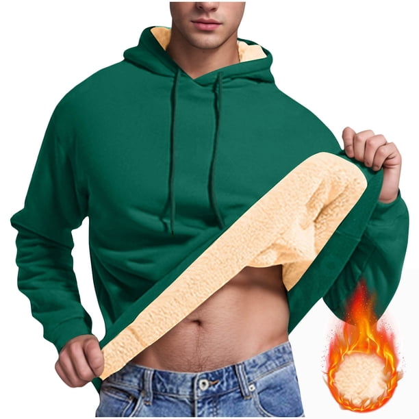 Sudadera con capucha, suéter de cuello alto, elástico, de color sólido, para hombre, suéter de cuello alto, abrigo de poliéster.