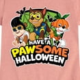 thumbnail image 3 of Paw Patrol - Have A Pawsome Halloween - Toddler And Youth Girls Short Sleeve Graphic T-Shirt, 3 of 6