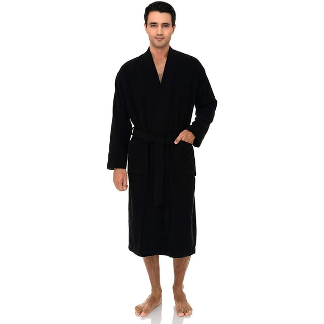 Men's Robe, Turkish Cotton Terry Kimono Bathrobe