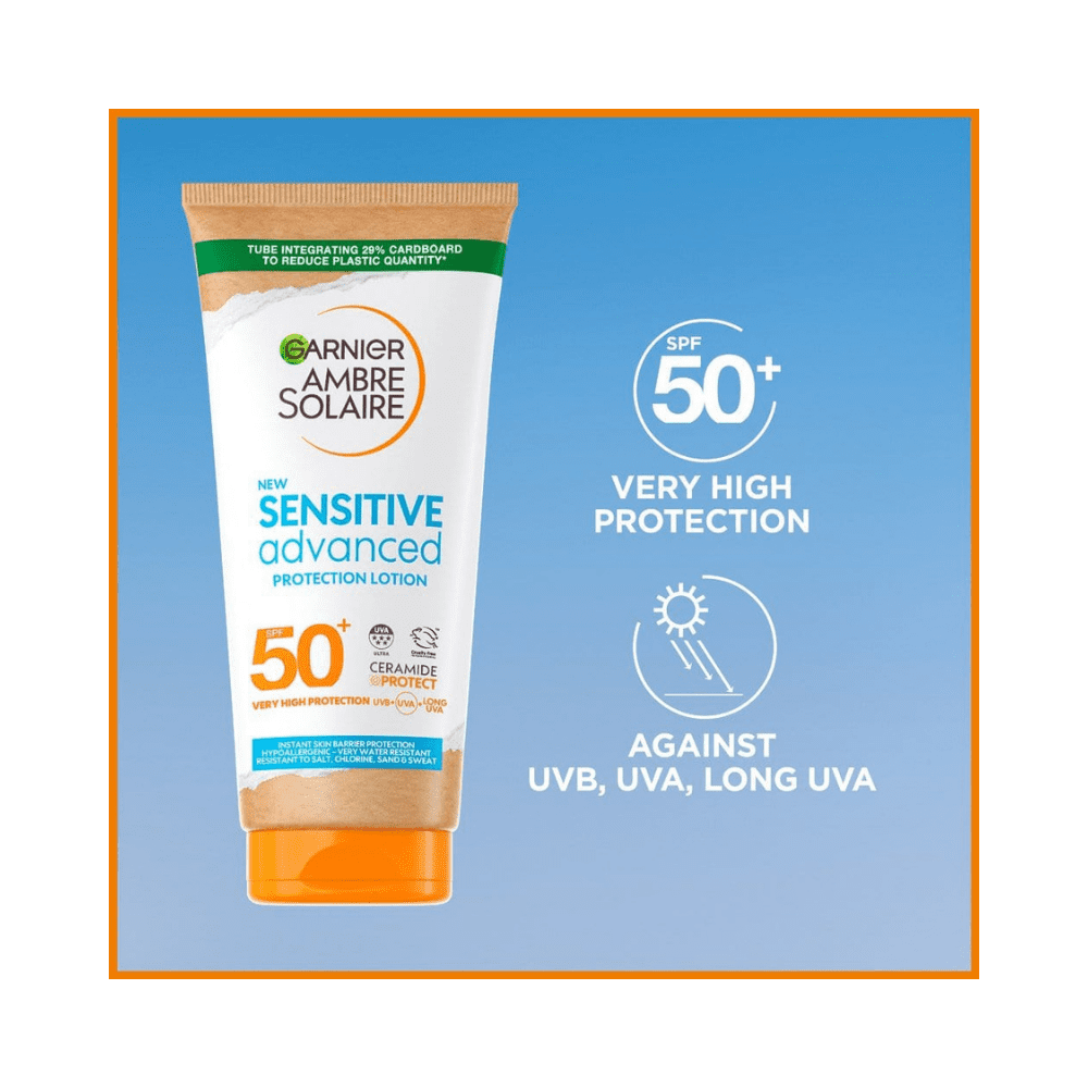 Garnier Ambre Solaire Sensitive Advanced Sun Cream SPF 50+ 175 ml /5.9 fl oz