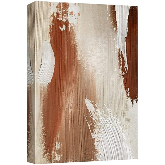 wall26 Canvas Print Wall Art Grunge Rust Paint Stroke Landscape Abstract Shapes Illustrations Modern Art Decorative Minimal Multicolor Relax/Calm Zen for Living Room, Bedroom, Office - 12x18 inches