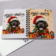 thumbnail image 4 of Merry Christmas Santa Newfoundland Scarf Twinkling Lights Xmas Holiday Spiral Bound Journal Newfie Dog Lover Gifts 5x7in Spiral Notebook - 00022, 4 of 5