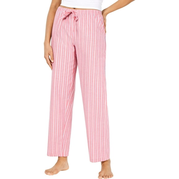 CHARTER CLUB Intimates Pink Cotton Striped Everyday Pants Size: XL