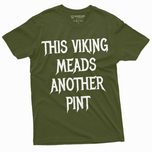 Men'S Viking Drinking Tee Shirt Meads Another Pint Vikings Tee Shirt Norse Nordic Tee