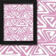 thumbnail image 2 of 3S Brother's Home Décor Curtains BOHO Design Set of 2 Panels Velvet Look Hanging Back Tap and Rod Pocket Décor Nursery Room Bedroom Kitchen Window - Made in Turkey 29Pink (52"Wx95"L), 2 of 6