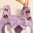 thumbnail image 5 of Tisuna Fall Outfit Set For Kids Girls Elegant Long Sleeve Crew Neck Floral Print Romper And Suspender Pants Headband Outfits Children'S 3 Pieces Casual Wear Clothes Set Size 6-12 Months, 5 of 7