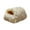 Gray, variant on Yunuuuoa Semi-Enclosed Cat Bed Tree Hole Design Warm Pet Cave for Small Medium Dogs Cats, Soft Plush Washable Indoor Outdoor Cozy Sleeping Pod with Removable Cushion