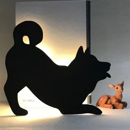 

BMForward Dog Wall Light Voice Control Night Light Silhouette Scone Lamp Without Battery