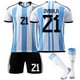 thumbnail image 2 of Camiseta del equipo nacional argentino di maria tailandia jersey argentina messi america kits de uniformes de fútbol oso de fresa Hogar, 2 of 6