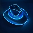 thumbnail image 4 of Sombrero de vaquero con luz LED brillante para fiesta de cumpleaños, sombrero de vaquera para novia, gorra de vaquera luminosa para discoteca, accesorios para despedida de soltero, sombrero de neón, s, 4 of 5