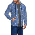 thumbnail image 3 of Zip Up Hoodies for Men - Bee Dragonfly Blue Long Sleeve Comfrt Men'S Fashion Hoodies & Sweatshirts, Jackets for Men Hoodies Pullover Clothing Clothes with Pouch, 3 of 5