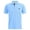 Light Blue, variant on HOWPAY Mens Polo Shirts Short Sleeve Classic Collared T-Shirt Casual Solid Color Stretch Lightweight Loose Fit Athletic Work Polo T-Shirts Black L