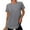 Gray, variant on Women Basic Tee Women's Summer Casual Loose Fit Short Sleeve Round Neck Plain Color T Shirt Comfortable Breathable Fashion Top For Daily Wear,Black