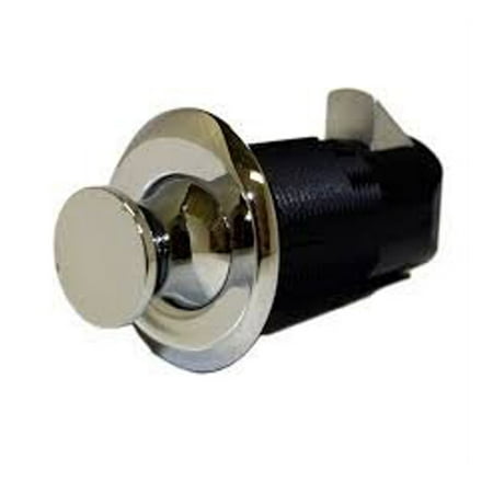 Push Latch - Southco MP-05-312-11 Plastic; Chrome Round Push to Close Latch Chrome on Chrome