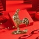 thumbnail image 4 of Estatua de gallo de latón, estatuilla decorativa, escultura de Animal, adorno de escritorio para sala de estar, estantería, escritorio de Festival de Macarena Estatuilla de escritorio, 4 of 8