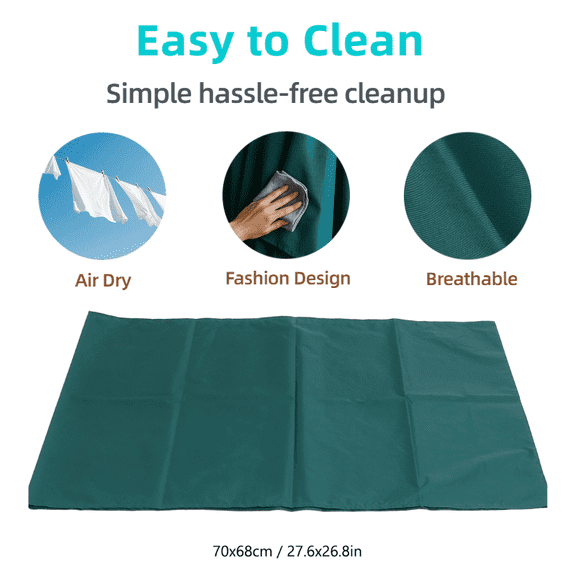 Patient Sliding Sheetfor Bedridde n, Heavy-Duty Transfer Cloth | Non-Slip Coating for Effortless Repositioning & Turning | Caregiver, Elderly, Bariatric Use | Nylon, Green 27.6x26.8in (1-Pack)