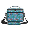 thumbnail image 2 of Dinosaur and Speech Bubble Bright Insulated Lunch Box for Women Men, Medium Leakproof Cooler Bag with Adjustable Strap, 10"x6.7"x8", 2 of 6