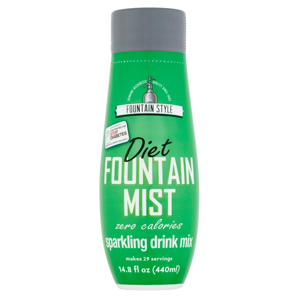 Sodastream Drink Mix, Diet Fountain Mist, 14.8 Fl Oz, 1 Count Walmart