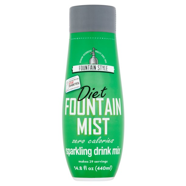 Sodastream Drink Mix, Diet Fountain Mist, 14.8 Fl Oz, 1 Count Walmart