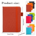 thumbnail image 4 of Single A7 Blank Notebook, Pocket-Sized Notebook With Built-In Pen Loop, Portable Memo Journal For Campus Study Workplace Meeting Notes Travel Sketching, 4 of 9