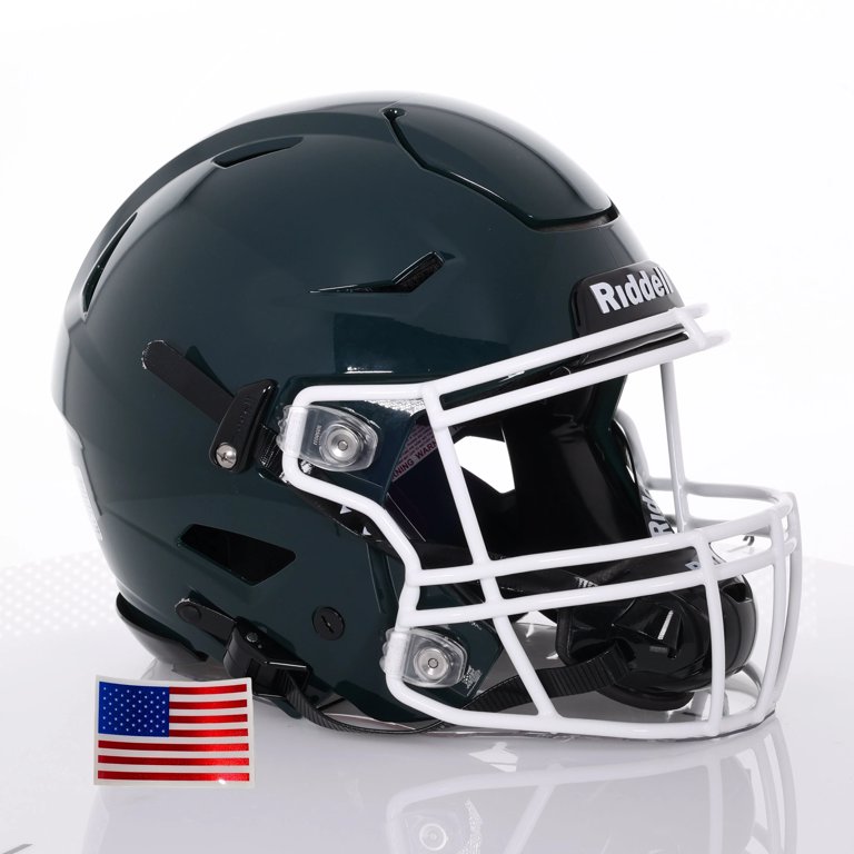 Riddell SpeedFlex ADULT Helmet - White SF-2BD Facemask (Orange