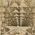 thumbnail image 1 of Ahgly Company Machine Washable Indoor Square Transitional Red Brown Area Rugs, 6' Square, 1 of 7