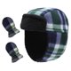thumbnail image 1 of Sonducket 1 Juego de gorro de trampero, gorros cálidos de invierno, mitones elegantes para niños pequeños, accesorio de lana exquisito a cuadros para Sombreros Tela escocesa azul Sonducket AP009416-02B, 1 of 6