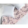 thumbnail image 2 of Floral Bed Runner, Swirly Branches of Spring Flowers Foliage Vintage Garden of Blossoms, Decorative Accent Bedding Scarf for Hotels Homes & Guest Rooms, King, Soft Pink Umber and Indigo, by Ambesonne, 2 of 3