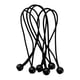 thumbnail image 4 of 6 unidades de cuerda elástica de bola de 15 cm, resistente y duradera, para sujetar lonas y toldos. Negro, 4 of 7
