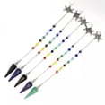 thumbnail image 4 of Natural 7 Chakra Crystal Pendulum Star Moon Quartz Reiki Hexagon Stone Pendant, 4 of 8