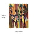 thumbnail image 2 of Rideaux de Douche en Tissu pour Salle de Bain Divers Motifs Rideau de Douche Impression Numérique Polyester Anneaux de Rideau de Douche en Métal, 2 of 3