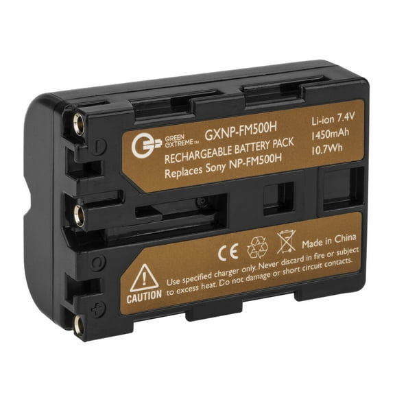 Green Extreme Green Extreme NP-FM500H Lithium-Ion Battery Pack  (7.4V 1450mAh) Replacement Battery for Sony       NP-FM500H / NP-FM500