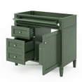 thumbnail image 7 of 36'' Bathroom Vanity without Top Sink, Modern Bathroom Storage Cabinet with 2 Drawers and a Tip-out Drawer, Solid Wood Frame, Green (NOT INCLUDE BASIN SINK), 7 of 7